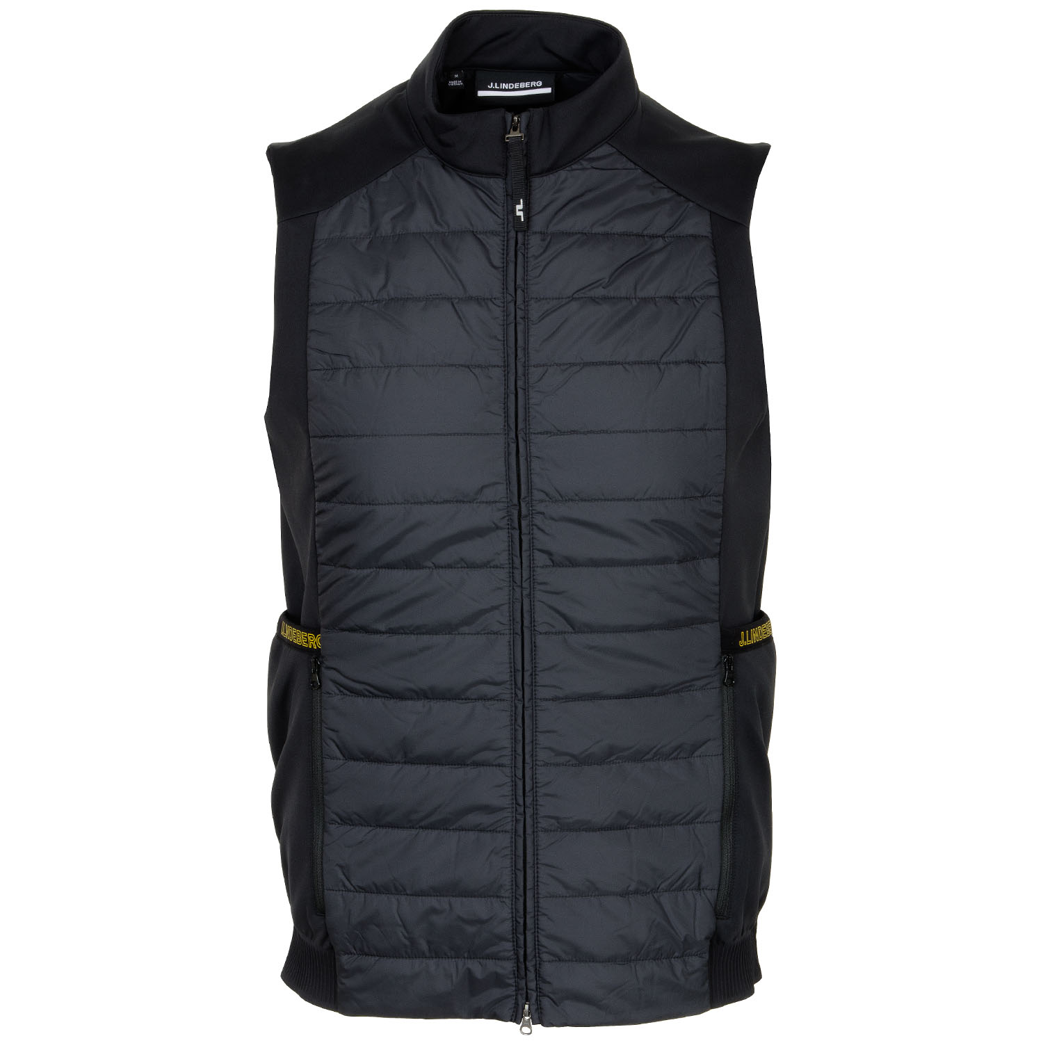 J Lindeberg Kenny Hybrid Vest Black Scottsdale Golf